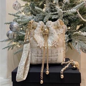 Chanel Makeup Bucket Bag With crossbody chain